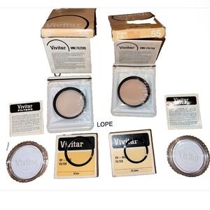 Vivitar Filters Camera Lenses lot of 4
